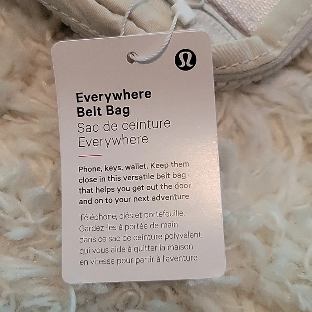 White opal Lululemon Athletica Everywhere Belt Bag NWT - Picture 8 of 8